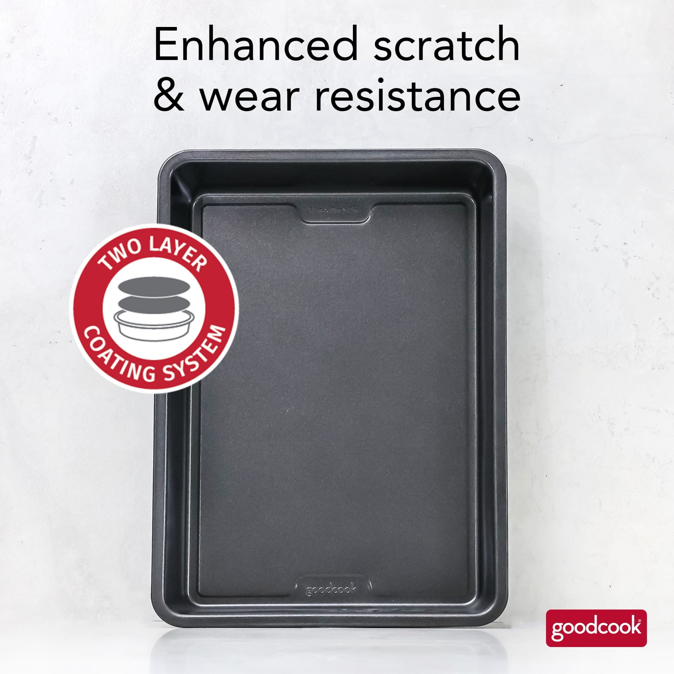 Nonstick Steel Baking Pan, 9" x 13", Gray