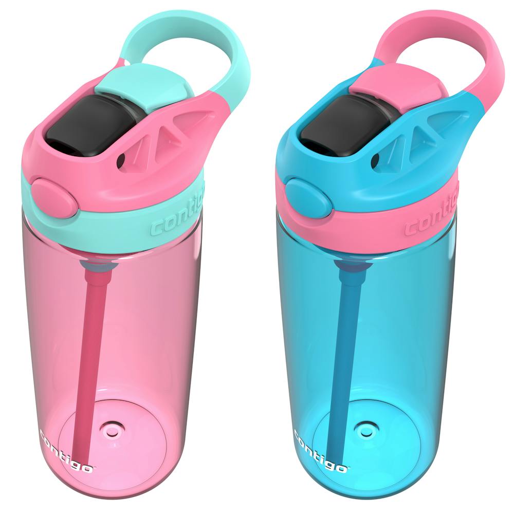 Aubrey Leak-Proof Spill-Proof Water Bottle, 20oz - Azalea Jade Vine & Blue Raspberry Azalea