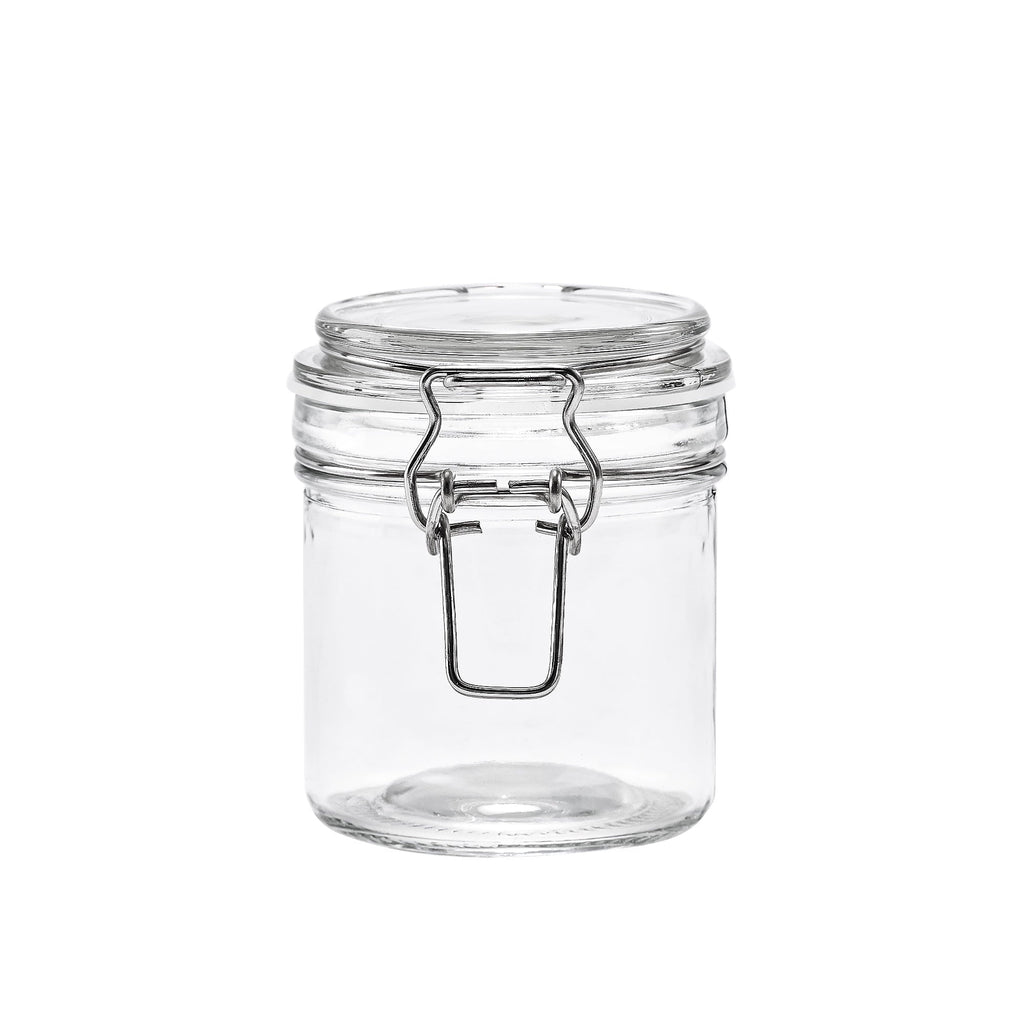 9.4 oz Glass Airtight Food Storage Jar Canister with Locking Lid, Kitchen Pantry Storage Container for Spic...