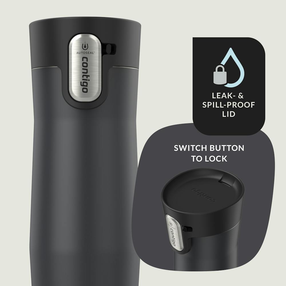 Contigo® West Loop 3.0 Stainless Steel Travel Mug with AUTOSEAL® Lid, 16oz - Matte Black