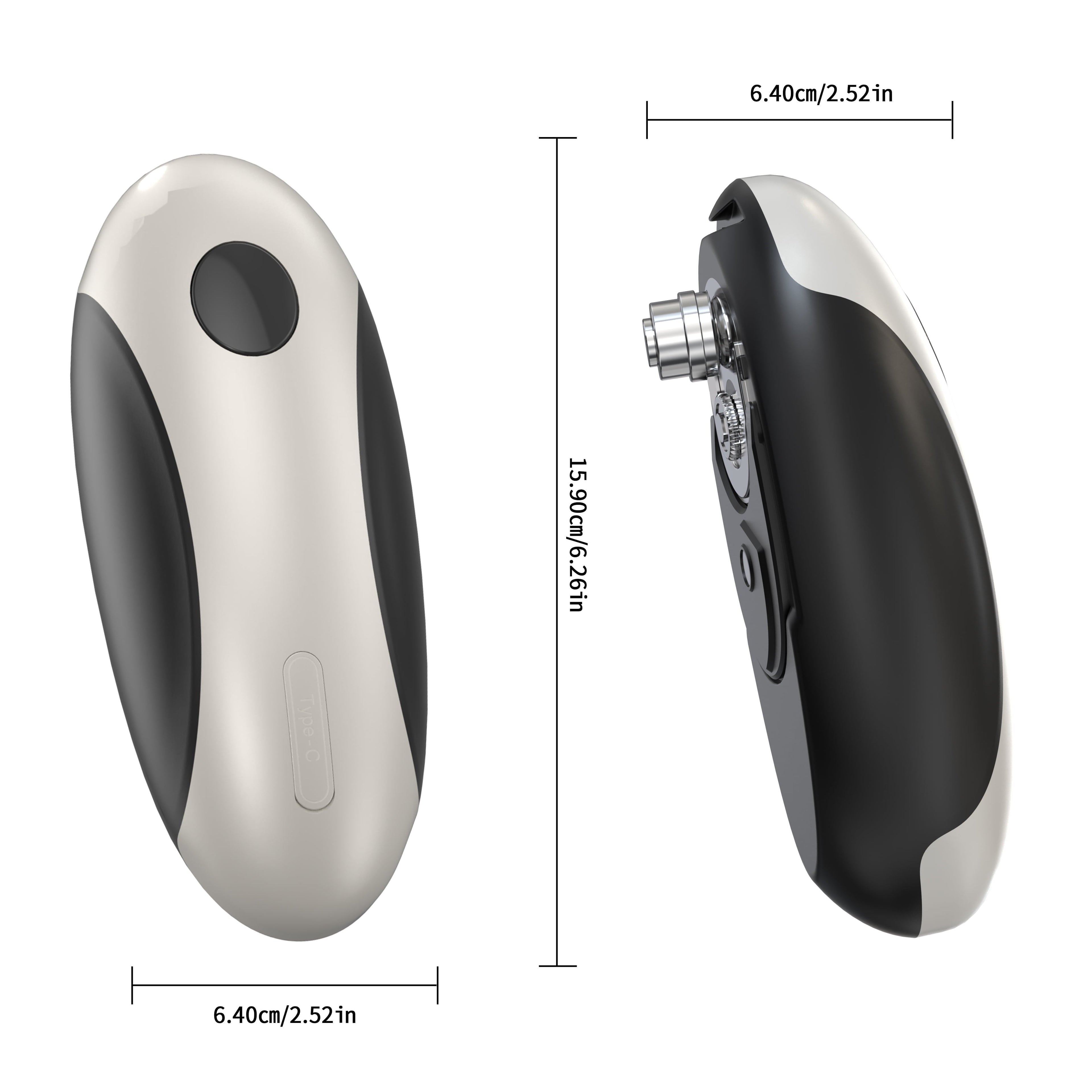 Electric Can Opener - USB Rechargeable Automatic Opener, Hands-Free Safe Design for All Can Sizes, Smooth Edge Kitche...