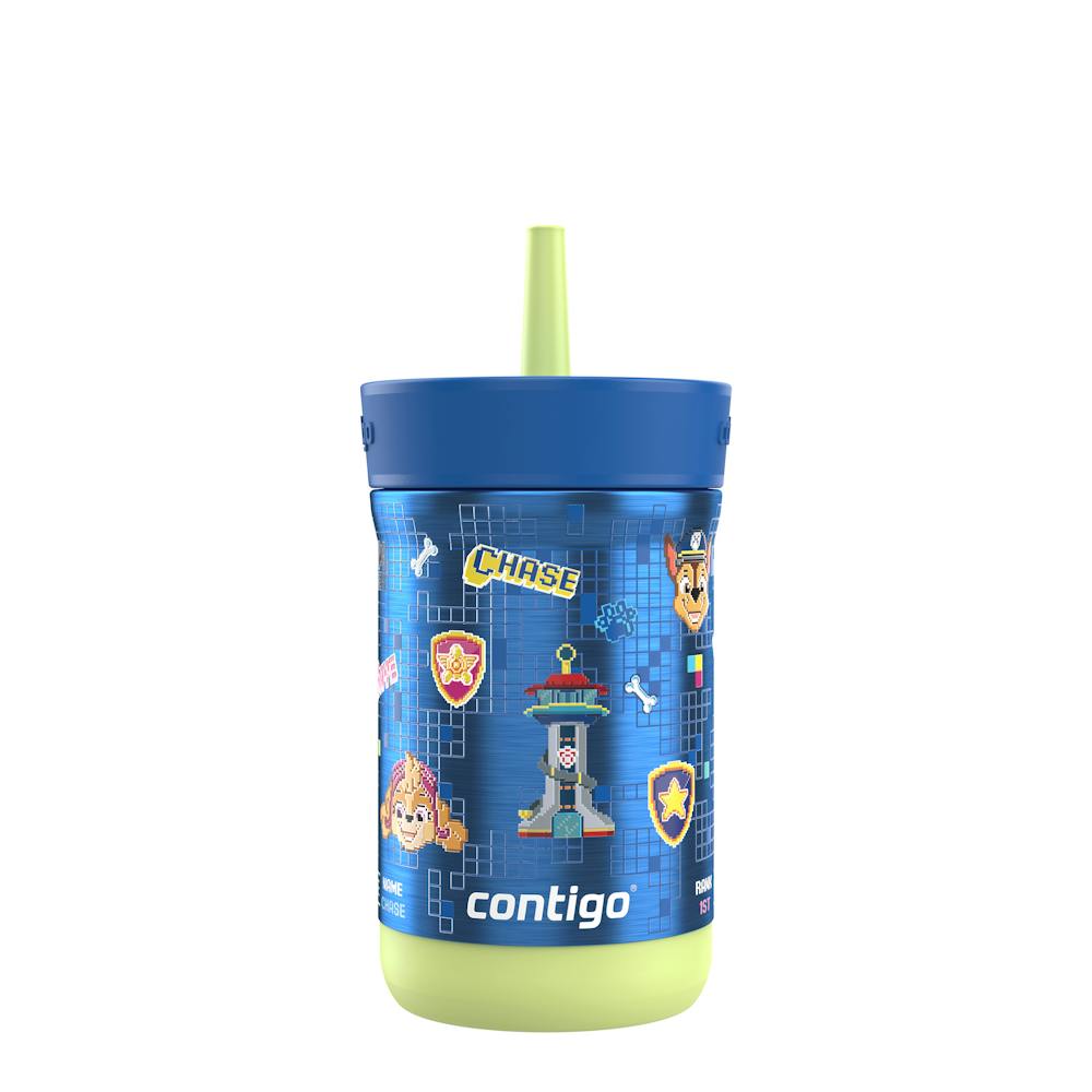Contigo® Kids Leighton Spill-Proof Stainless Steel Tumbler with Straw, 12oz. - Power Pups Deep Blue