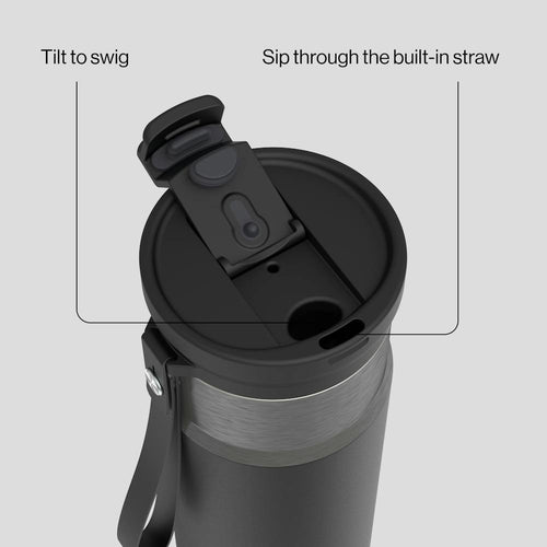 24oz DualSip Bottle - Licorice Gunmetal