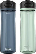 Contigo® Ashland 2.0 Tritan Water Bottle with AUTOSPOUT® Lid, 24oz, 2-pack