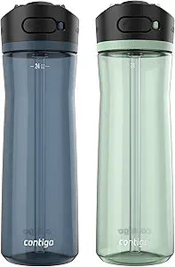 Contigo® Ashland 2.0 Tritan Water Bottle with AUTOSPOUT® Lid, 24oz, 2-pack