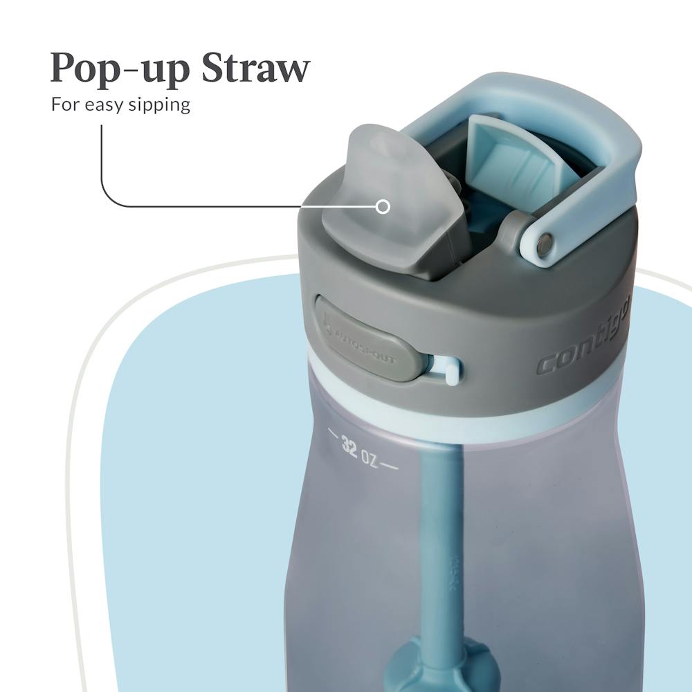 Contigo® Wells Plastic Filter Water Bottle with AUTOSPOUT® Straw Lid, 32 Oz. - Dark Ice
