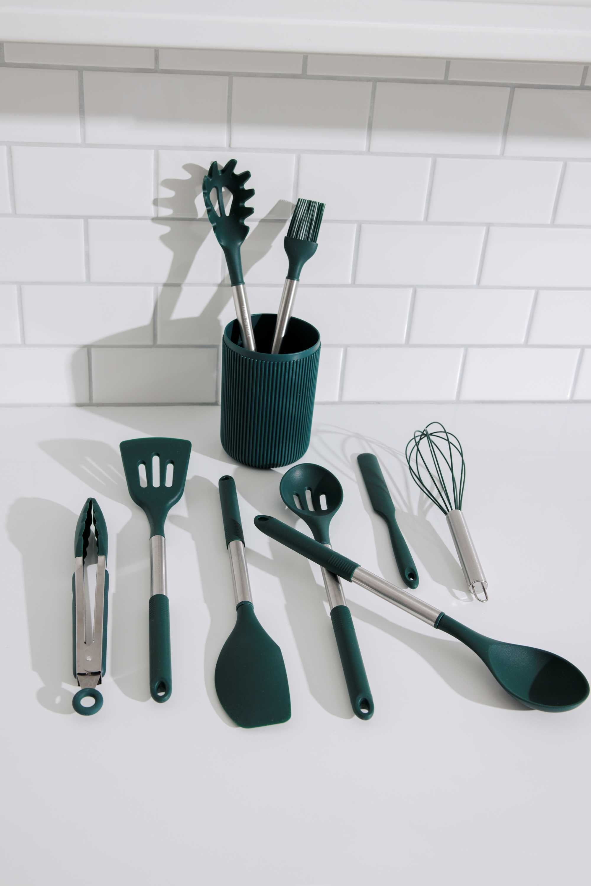 10-Piece Silicone Gadget Set - Green