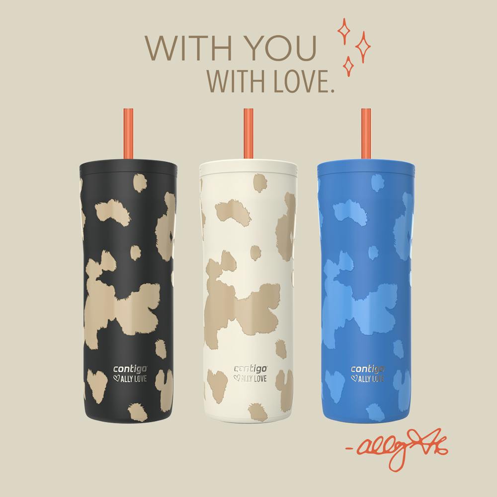 Contigo® x Ally Love Streeterville 2.0 Stainless Steel Tumbler with Straw, 24oz - Licorice