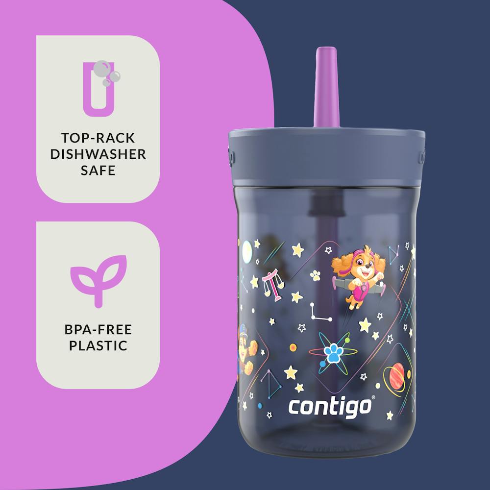 Kids Leighton Spill-Proof Tumbler with Straw, 14oz. - Space Zodiac
