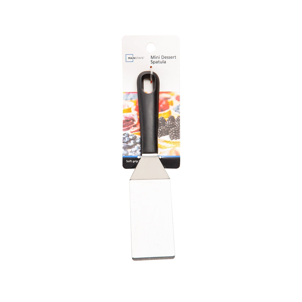 Stainless Steel Mini Dessert Spatula with Softgrip Handle for Serving Pancakes or Desserts