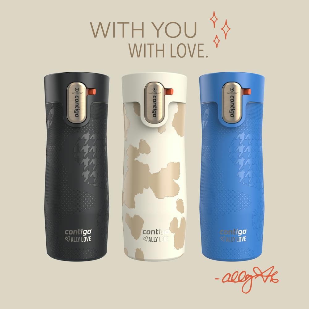 Contigo® x Ally Love West Loop 3.0 Stainless Steel Travel Mug with AUTOSEAL® Easy-Clean Lid, 16oz - Licorice