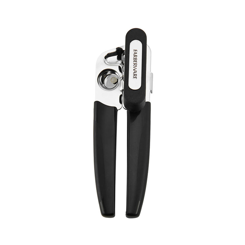Stainless Steel Portable Can Opener with Black Handle