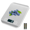 Food Scale, 22lb Kitchen Scale with 4 Units Tare Function & LCD Display, 0.1oz/1g Stainless Steel Digital Food Scale ...