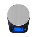 Digital Kitchen Scale with Blue Backlit, Black