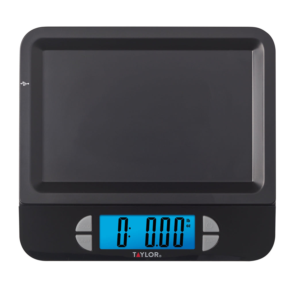 Rechargeable Precision Digital Kitchen Scale and Food Scale, 11 lb. Capacity Black