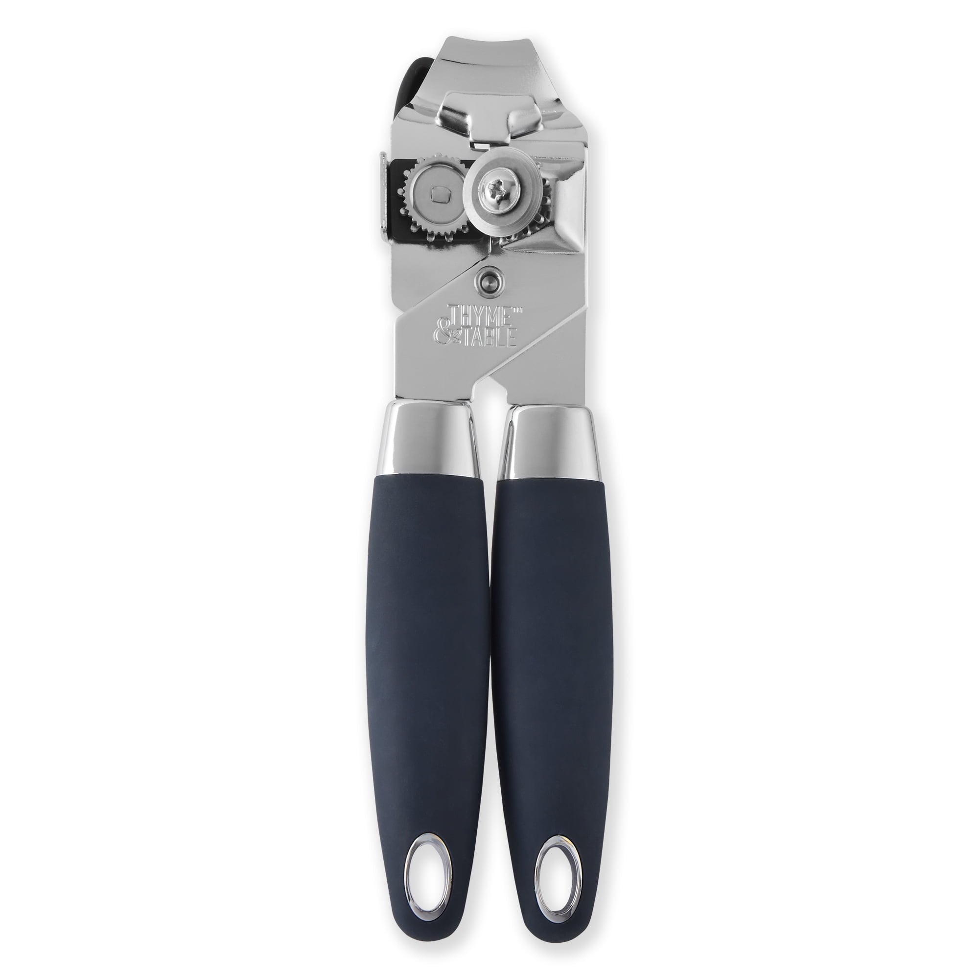 Manual Stainless Steel Can Opener with Easy-Turn Knob