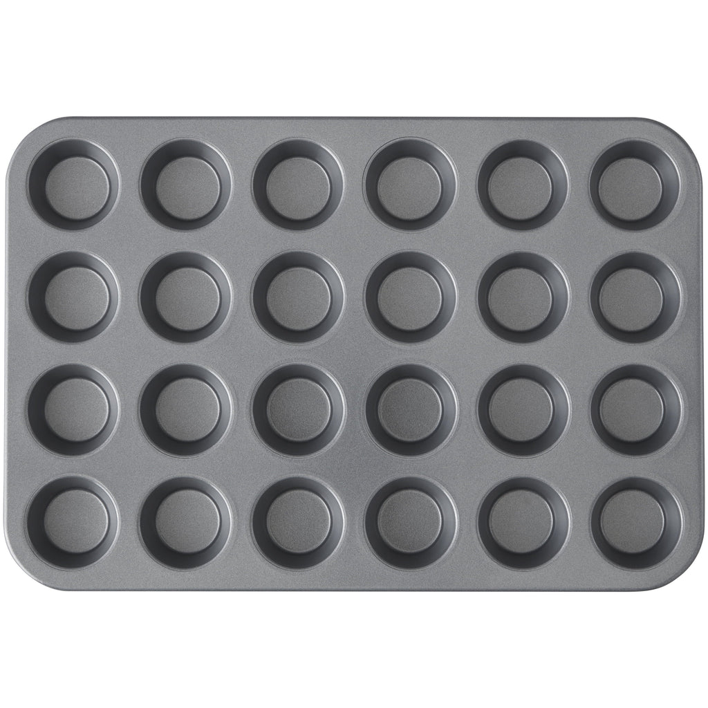 Everyday Non-Stick 24-Cup Mini Muffin Pan Cupcake Tin 14.65" x 9.9" x 0.8", Packaging May Vary