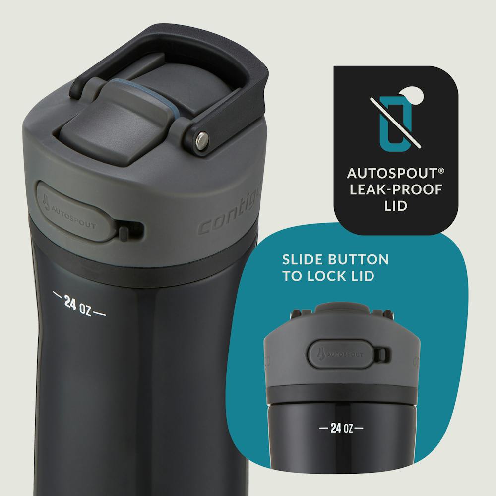 Contigo® Ashland Chill 2.0 Stainless Steel Water Bottle with AUTOSPOUT® Lid, 24oz - Licorice