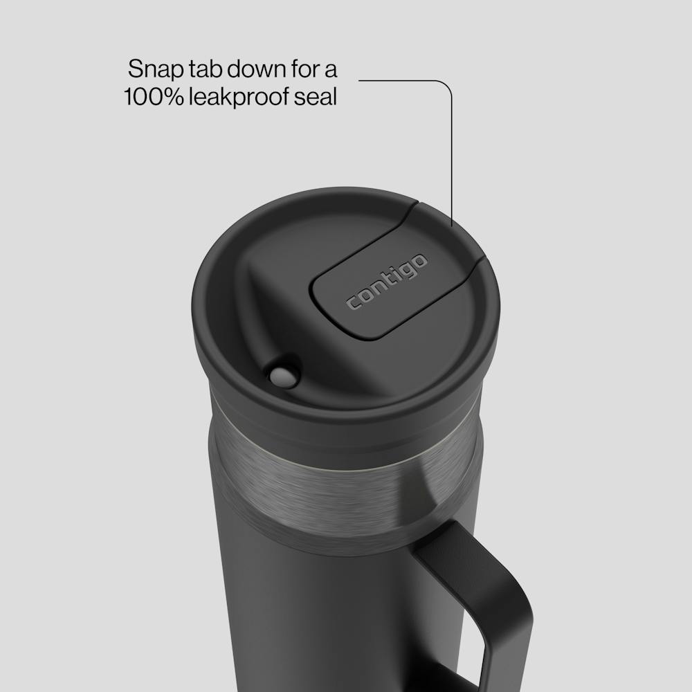 20 oz SnapSeal™ Bottle w/Handle - Licorice Gunmetal