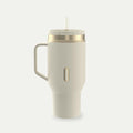 30 oz SnapSeal™ Tumbler (w/ Straw & Handle) - Oatmilk Champagne