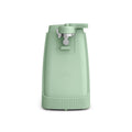 Electric Can Opener with Stainless Steel Cutting Blade and Cord Storage, Seaglass