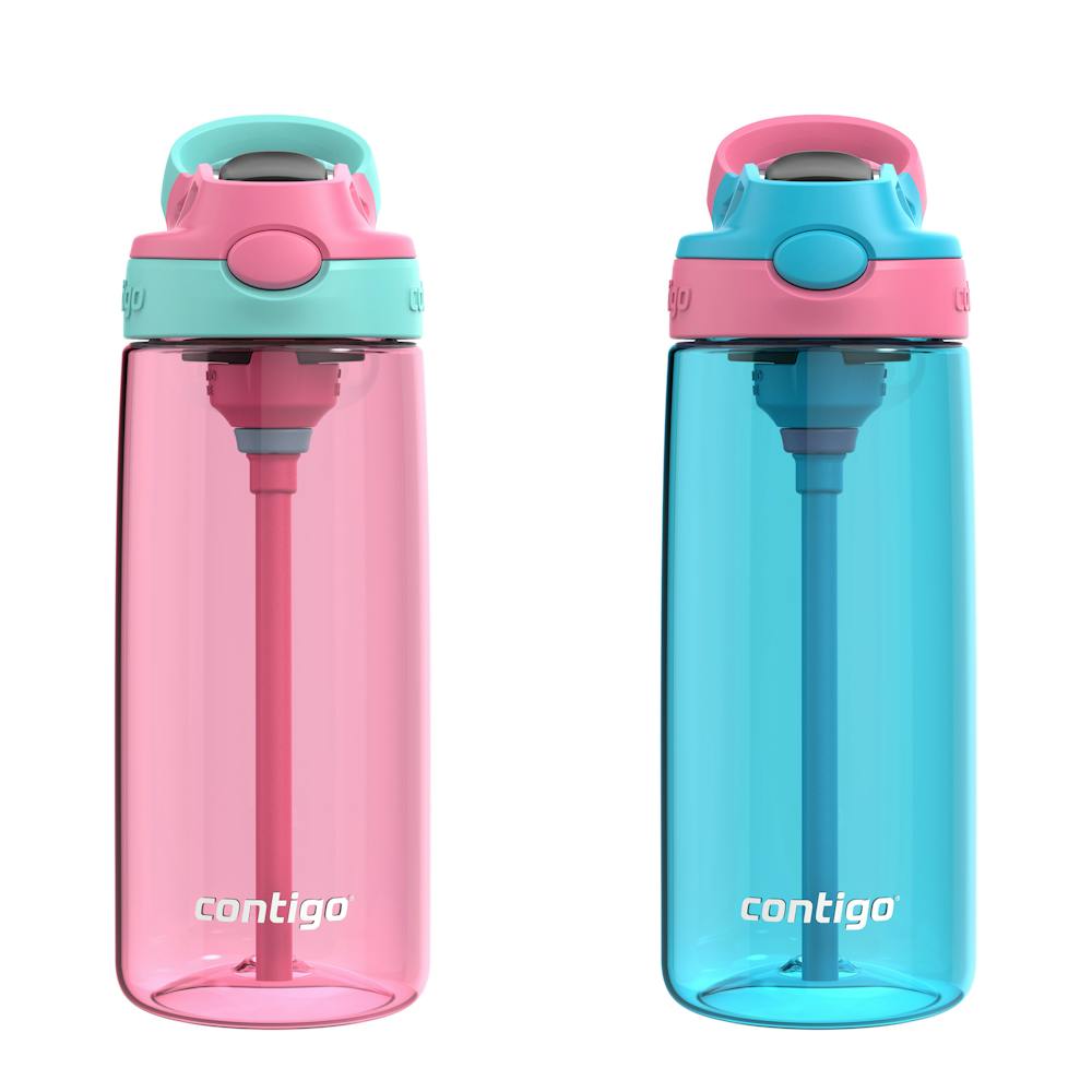 Aubrey Leak-Proof Spill-Proof Water Bottle, 20oz - Azalea Jade Vine & Blue Raspberry Azalea
