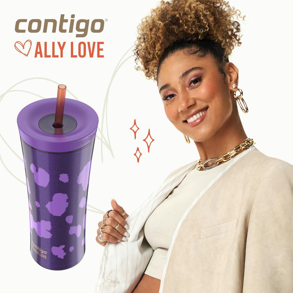 Contigo® x Ally Love Streeterville AUTOCLOSE® Shake & Go® Tumbler, 20oz - Violet