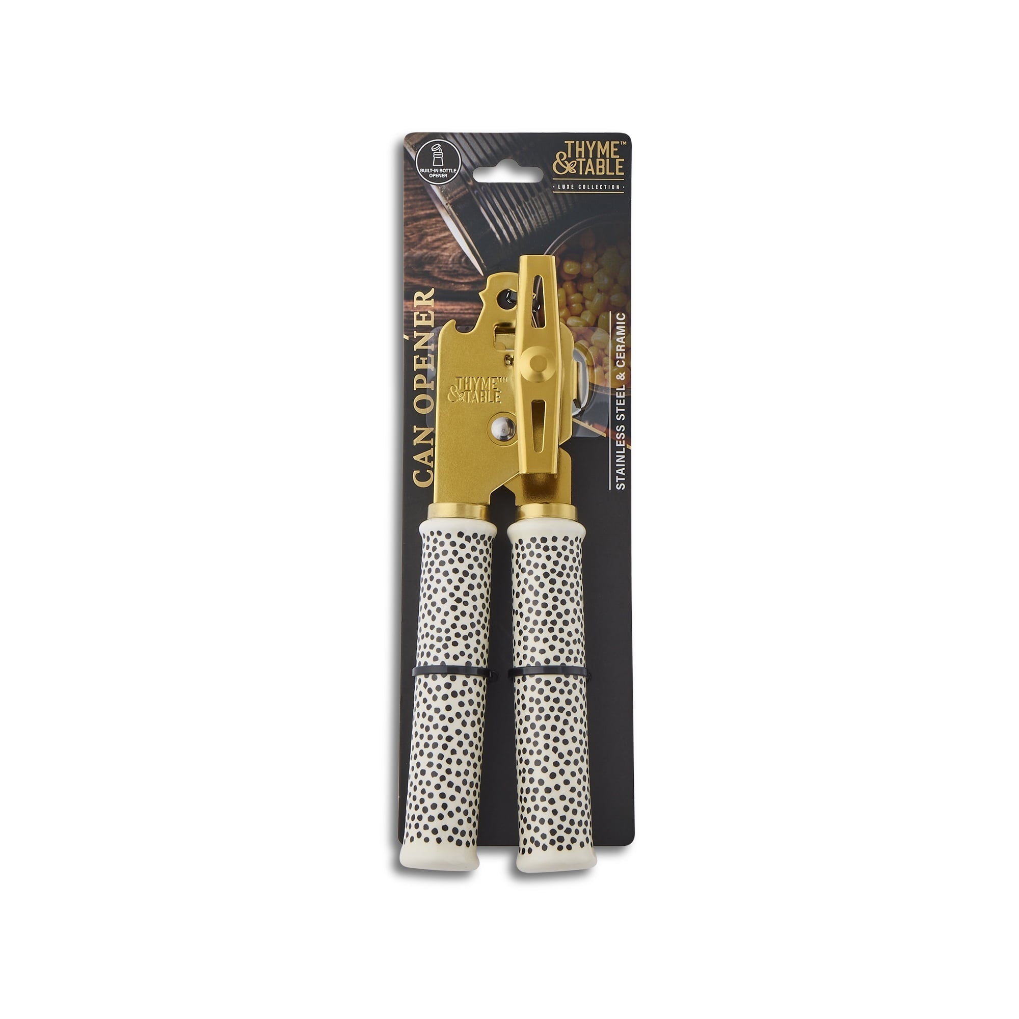 Can Opener with Ceramic Dot Handle