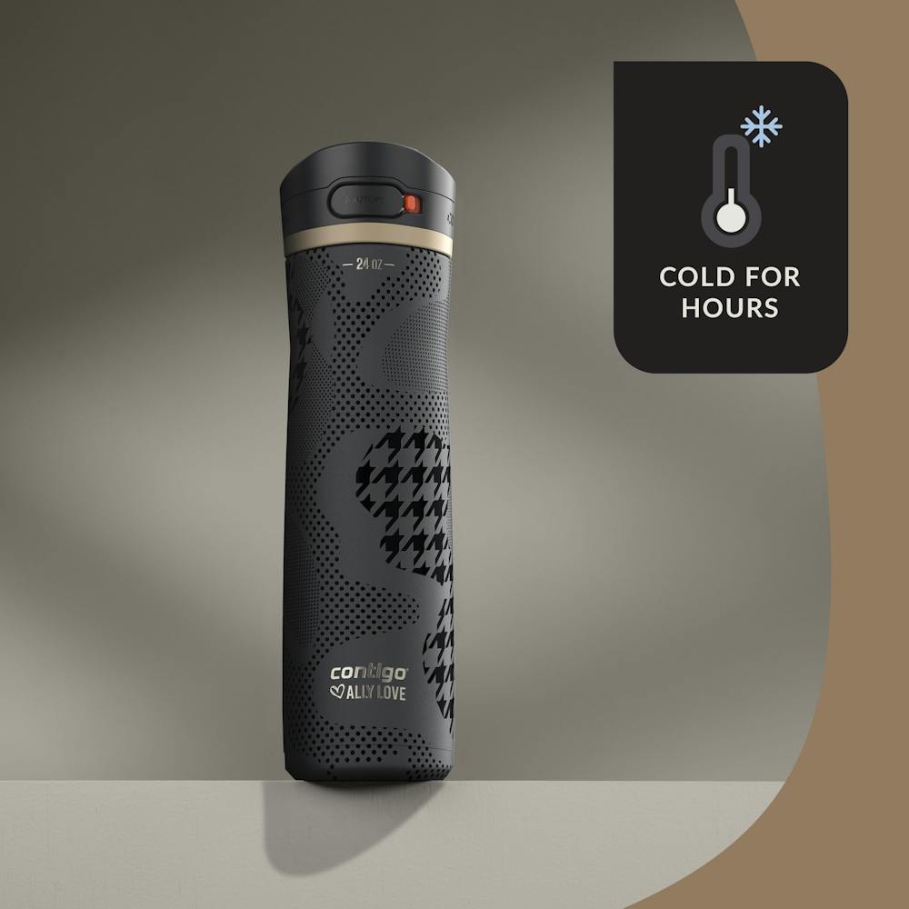 Contigo® x Ally Love Jackson Chill 2.0 Stainless Steel Water Bottle with AUTOPOP® Lid, 24oz - Licorice