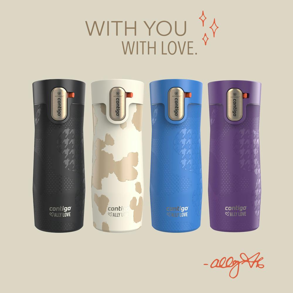 Contigo® x Ally Love West Loop 3.0 Stainless Steel Travel Mug with AUTOSEAL® Easy-Clean Lid, 16oz - Violet