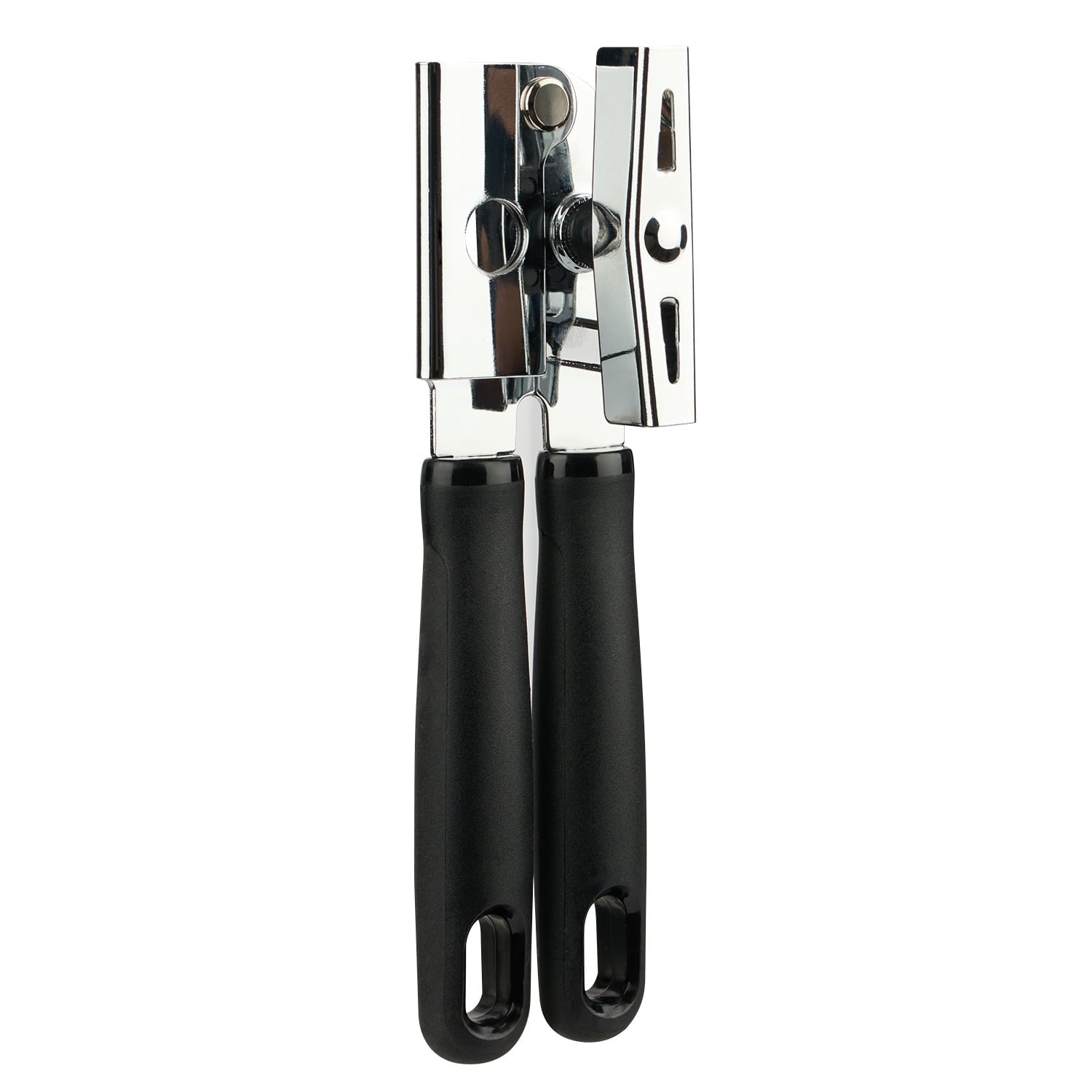 Stainless Steel Comfort Cushion Handle Grip Can Opener, Black