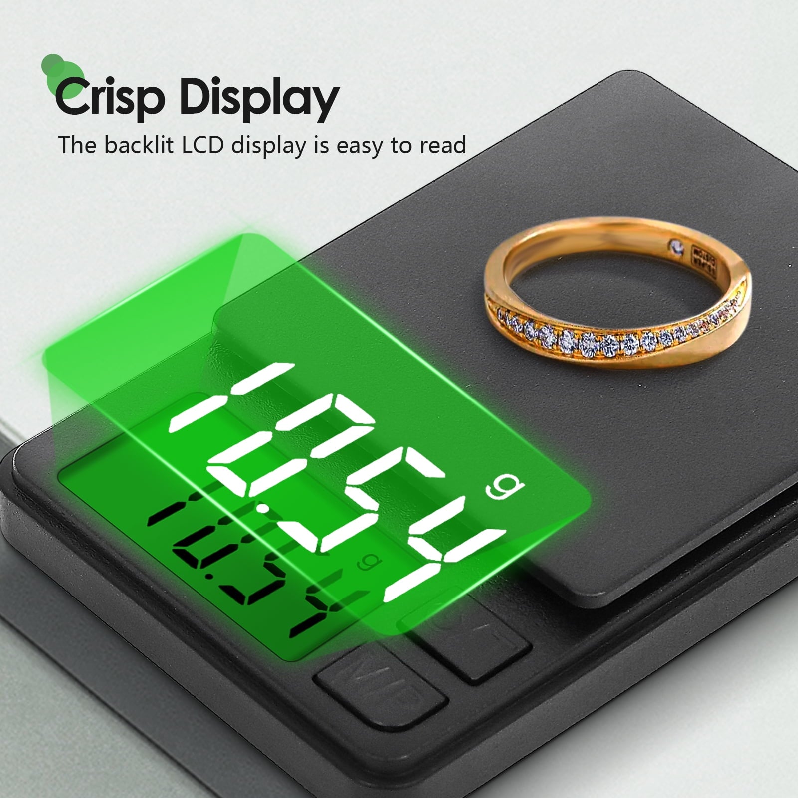 Digital Mini Pocket Scale, Gram Jewelry Gold Scale 1000g*0.01,Kitchen Food Scale Black for Power Gold Coin